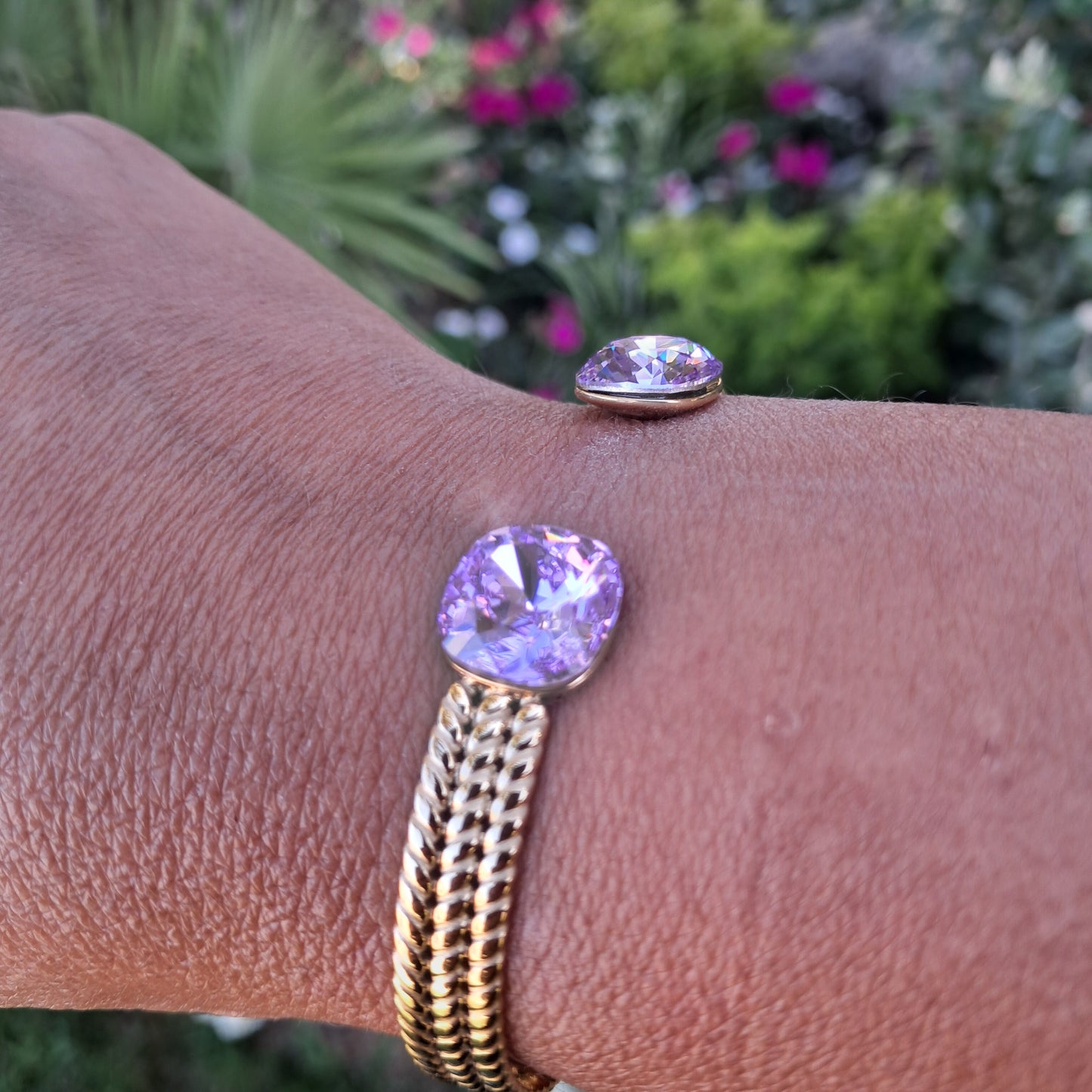 Jonc cristal Swarovski violet