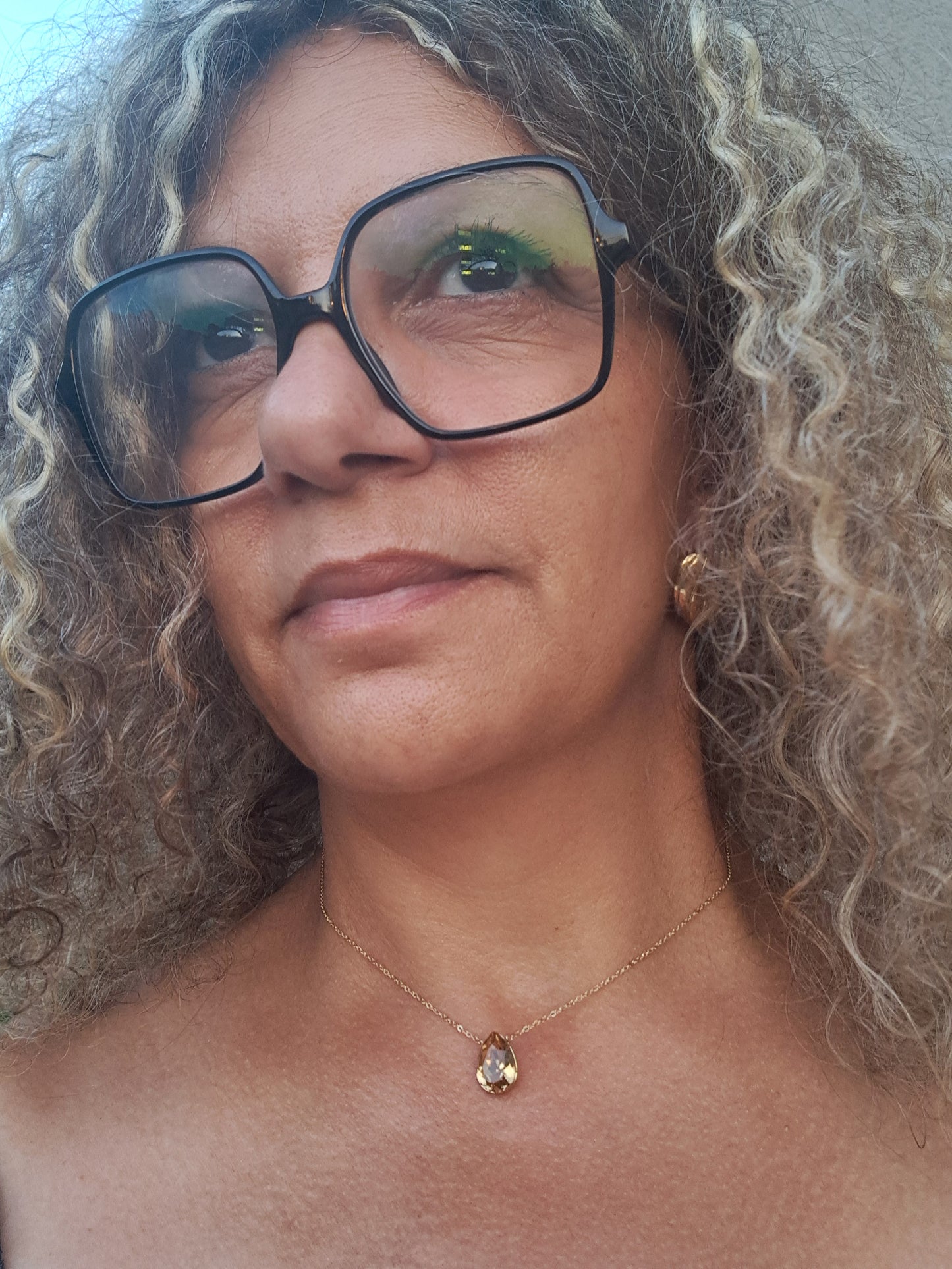 Collier Swarovski cristal bronze