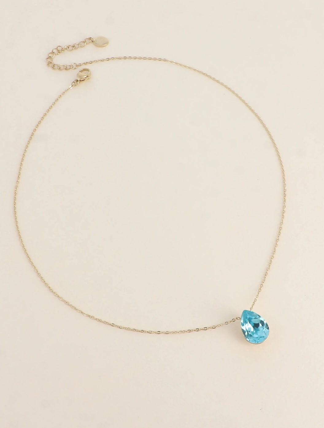 Collier Swarovski bleu turquoise