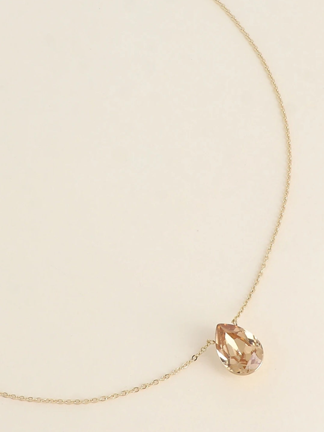 Collier Swarovski cristal bronze