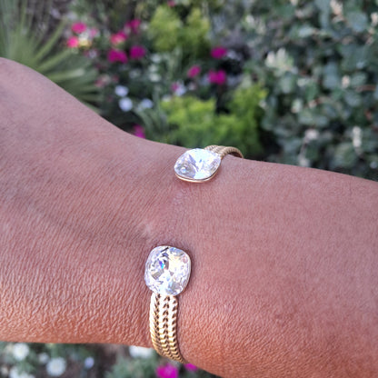 Jonc cristal Swarovski blanc