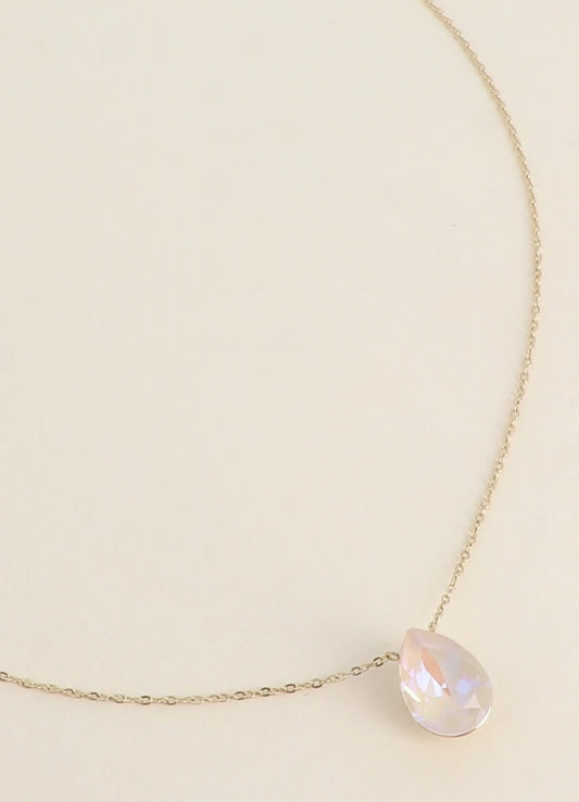 Collier Swarovski cristal ivoire