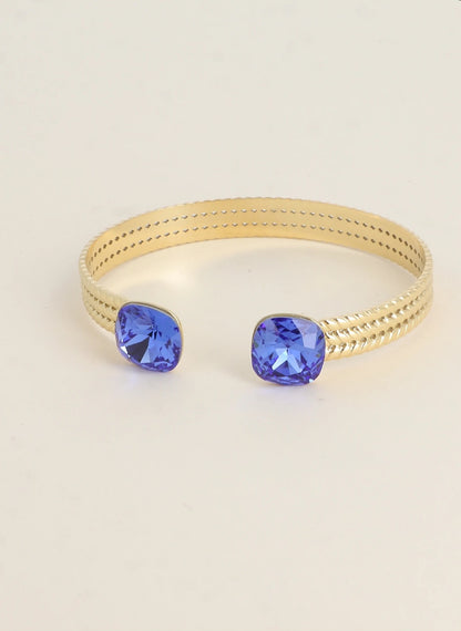 Jonc cristal Swarovski bleu roi