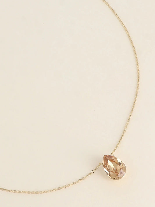 Collier Swarovski cristal bronze